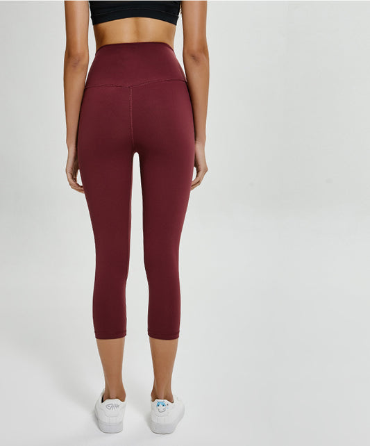React LUXE Max Support 3/4 Legging - Wine