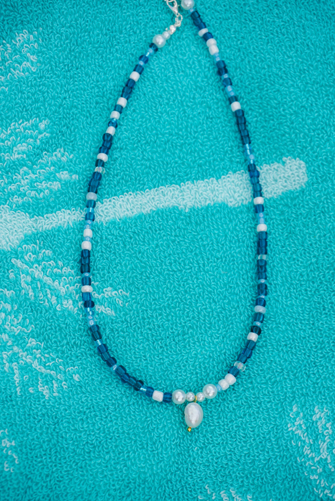 Ocean Life Pearl Seed Bead Necklace