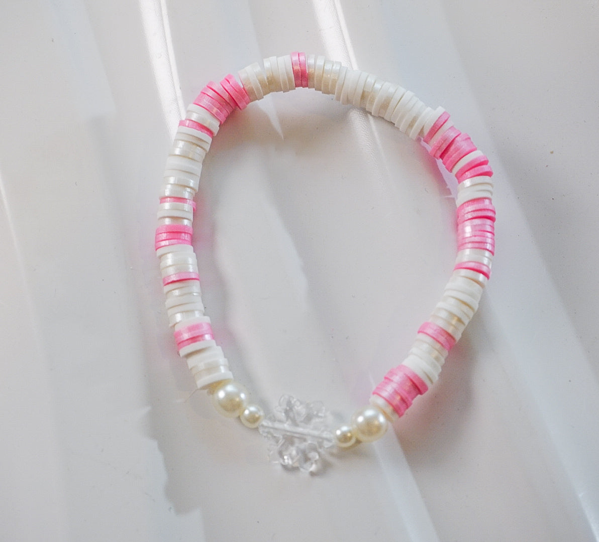 Pink Snowflake Bracelet