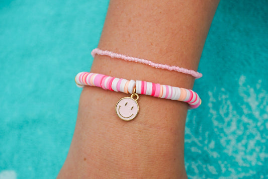 Be Cheerful Clay bead SoCo Bracelet Set