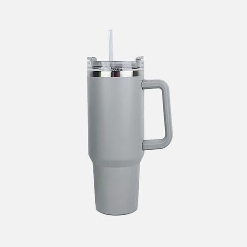 40 oz Stainless Steel Tumbler with Straw