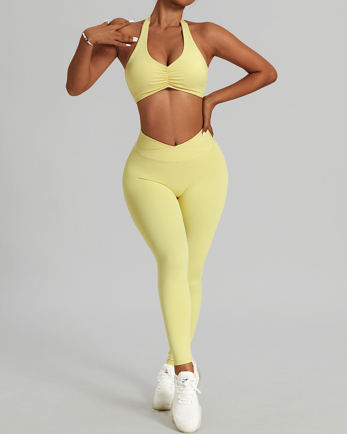 Adalee Sports Bra - Pastel Lime