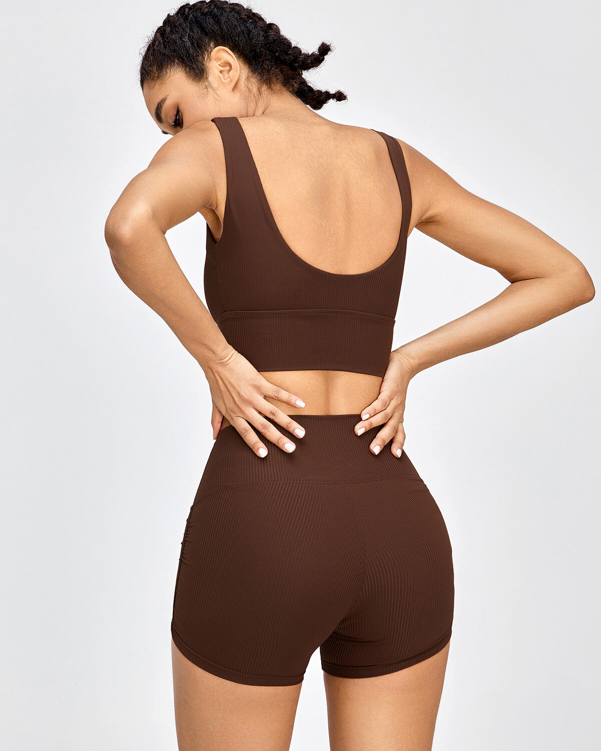 Alena Crop Top - Brown