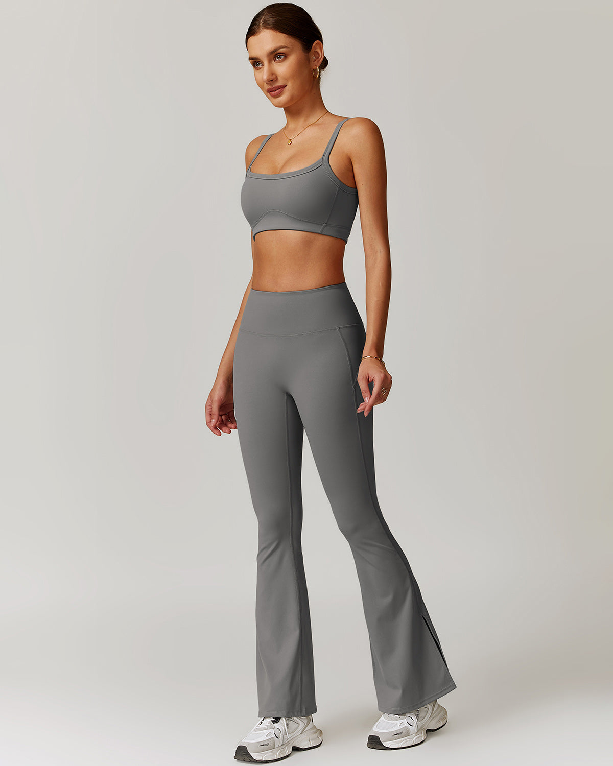 Brynn Flare Leggings - Grey