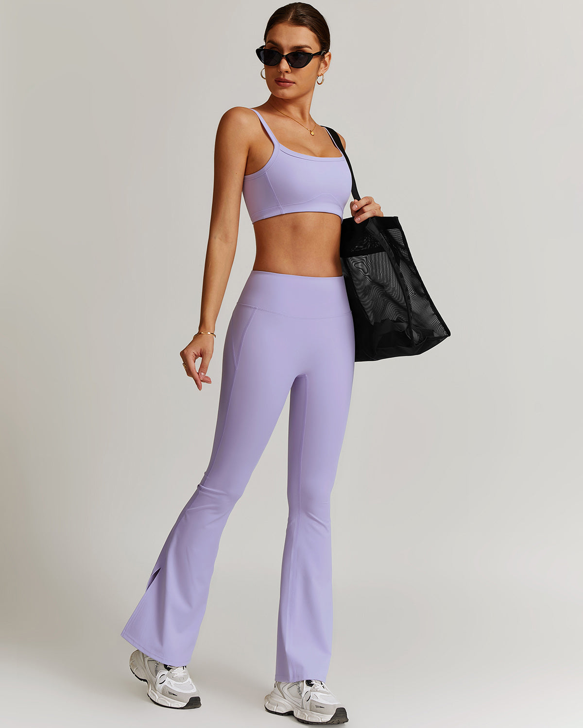 Brynn Flare Leggings - Purple