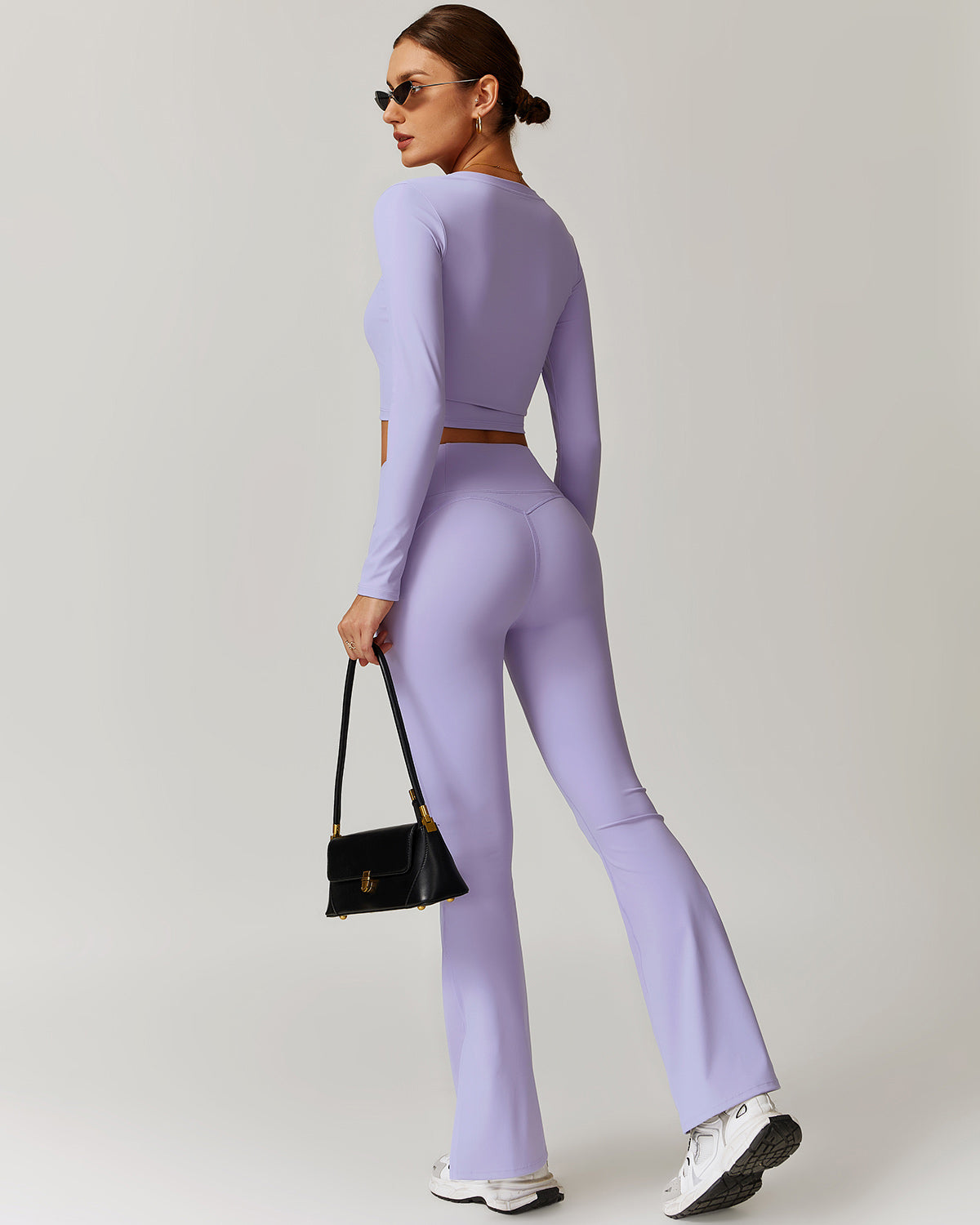 Brynn Flare Leggings - Purple