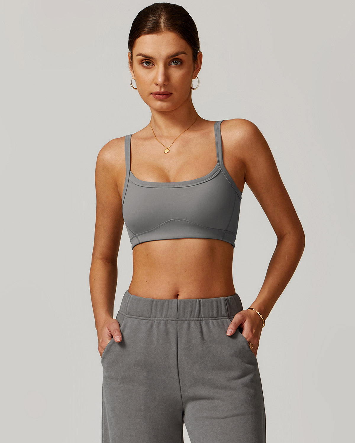 Brynn Sports Bra - Grey