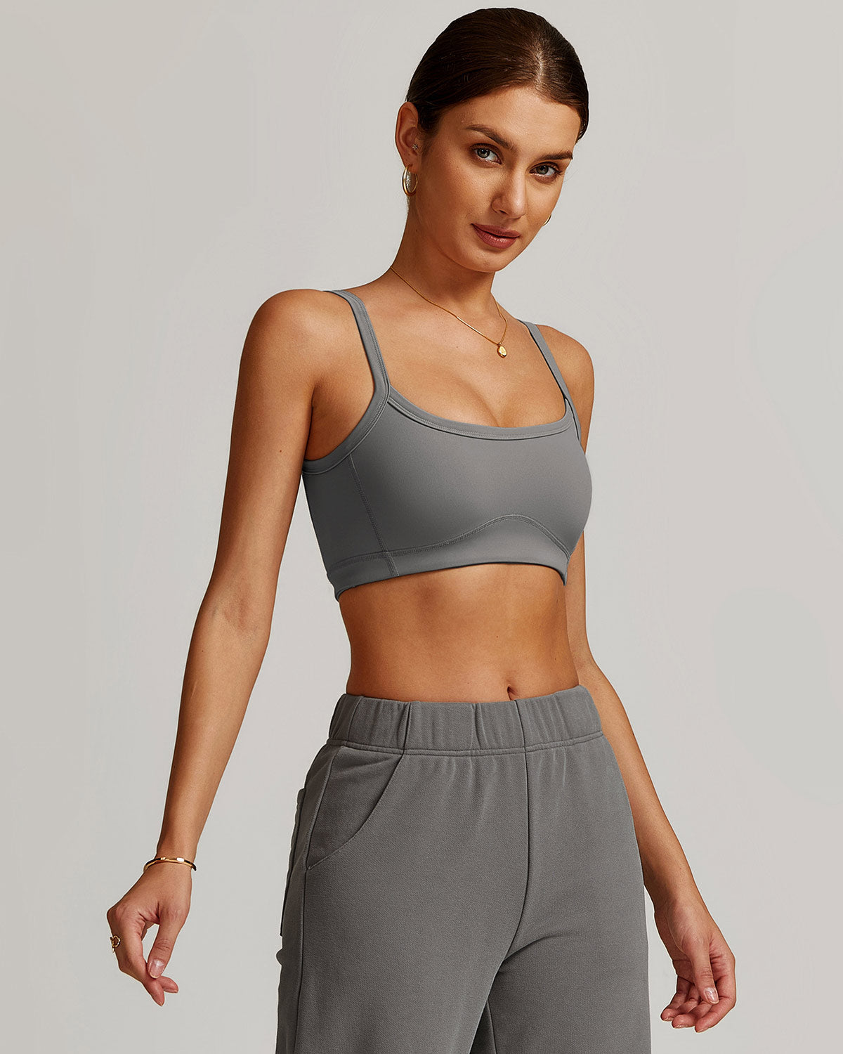 Brynn Sports Bra - Grey