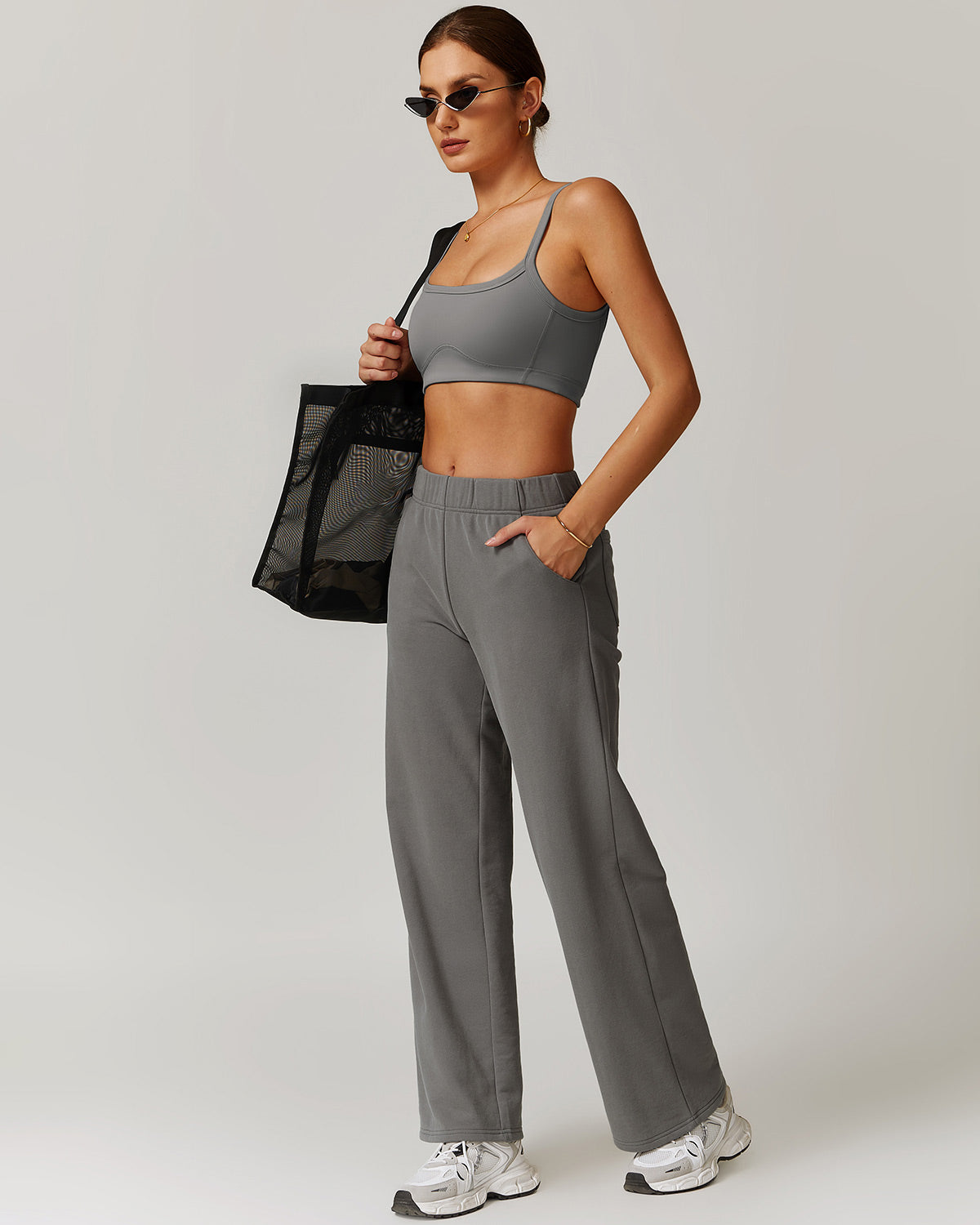 Brynn Sports Bra - Grey