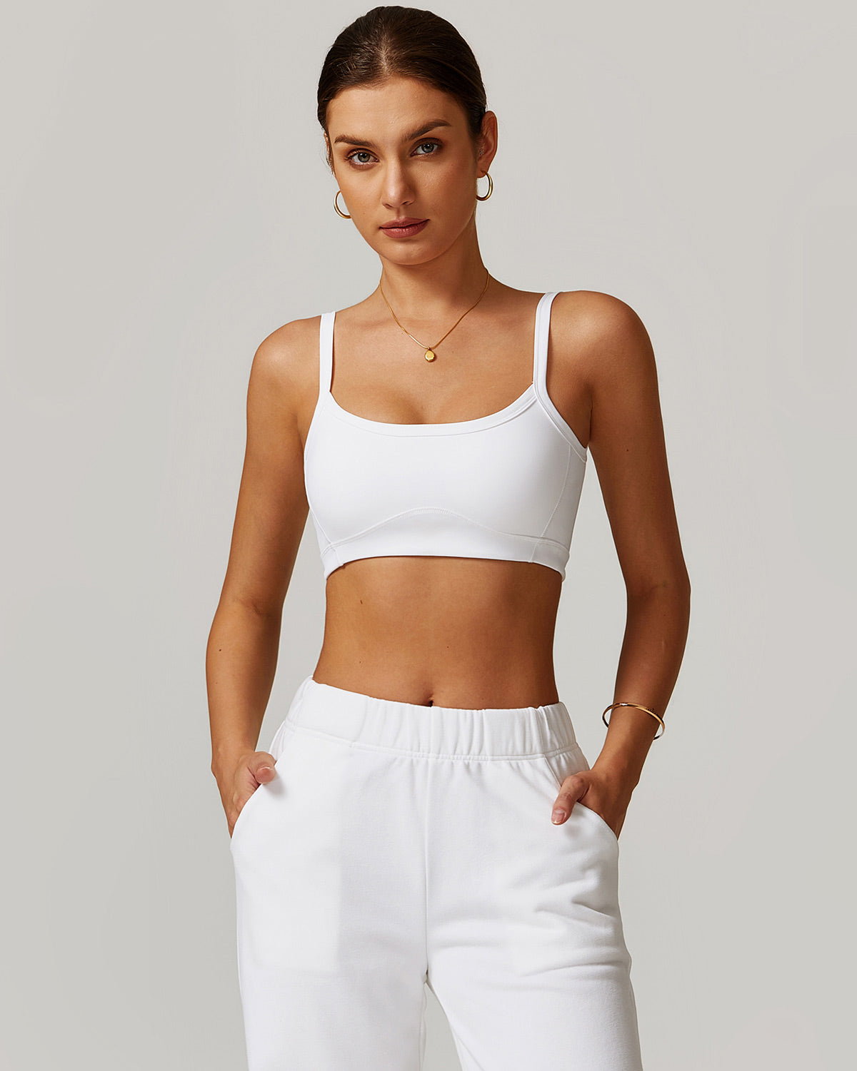 Brynn Sports Bra - White