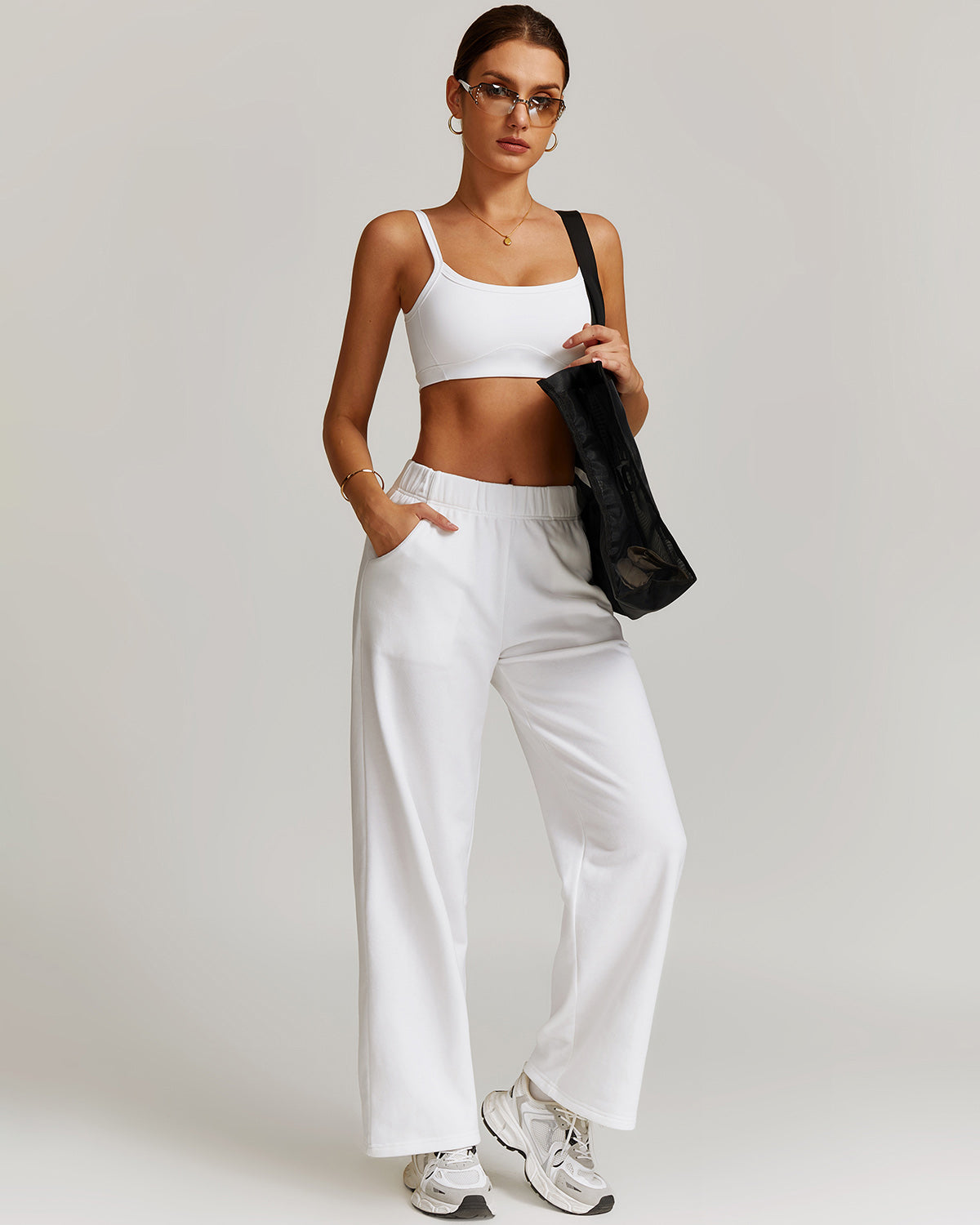 Brynn Sweatpants - White