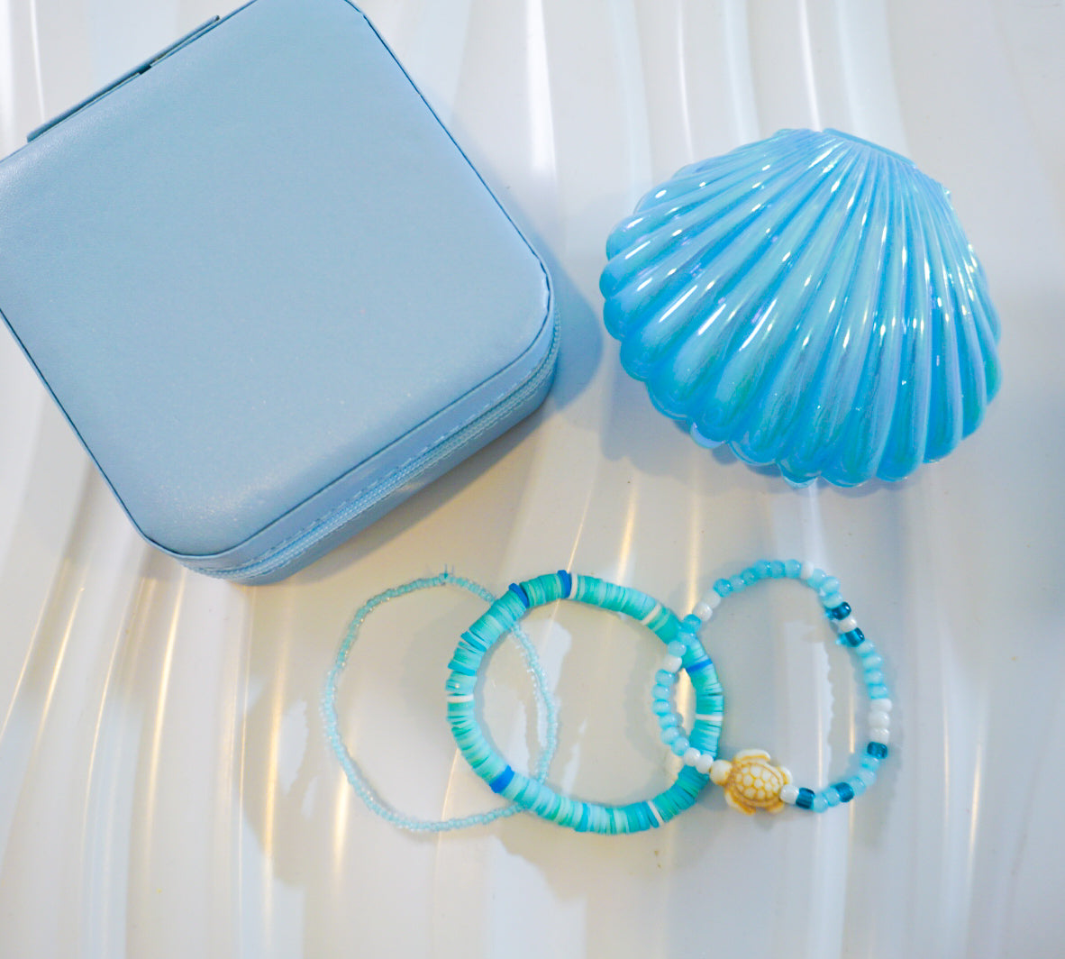 Preppy blue bracelet Shell Bundle