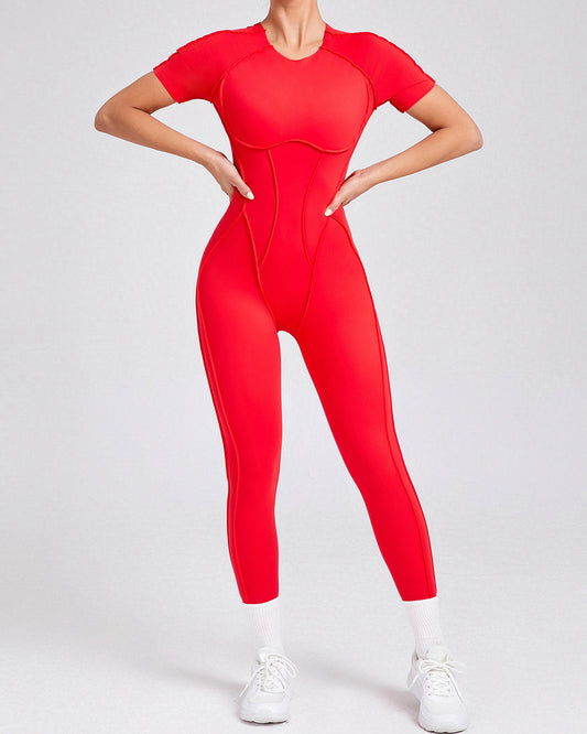 Kira Flow Jumpsuit - Red