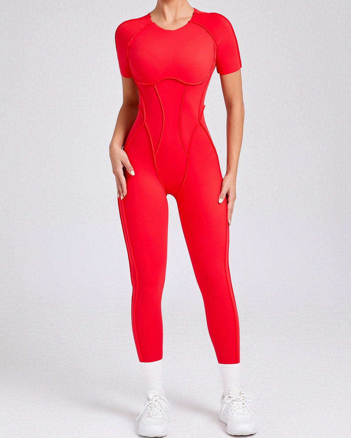 Kira Flow Jumpsuit - Red