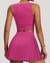 Lyra Crop Top - Fuchsia