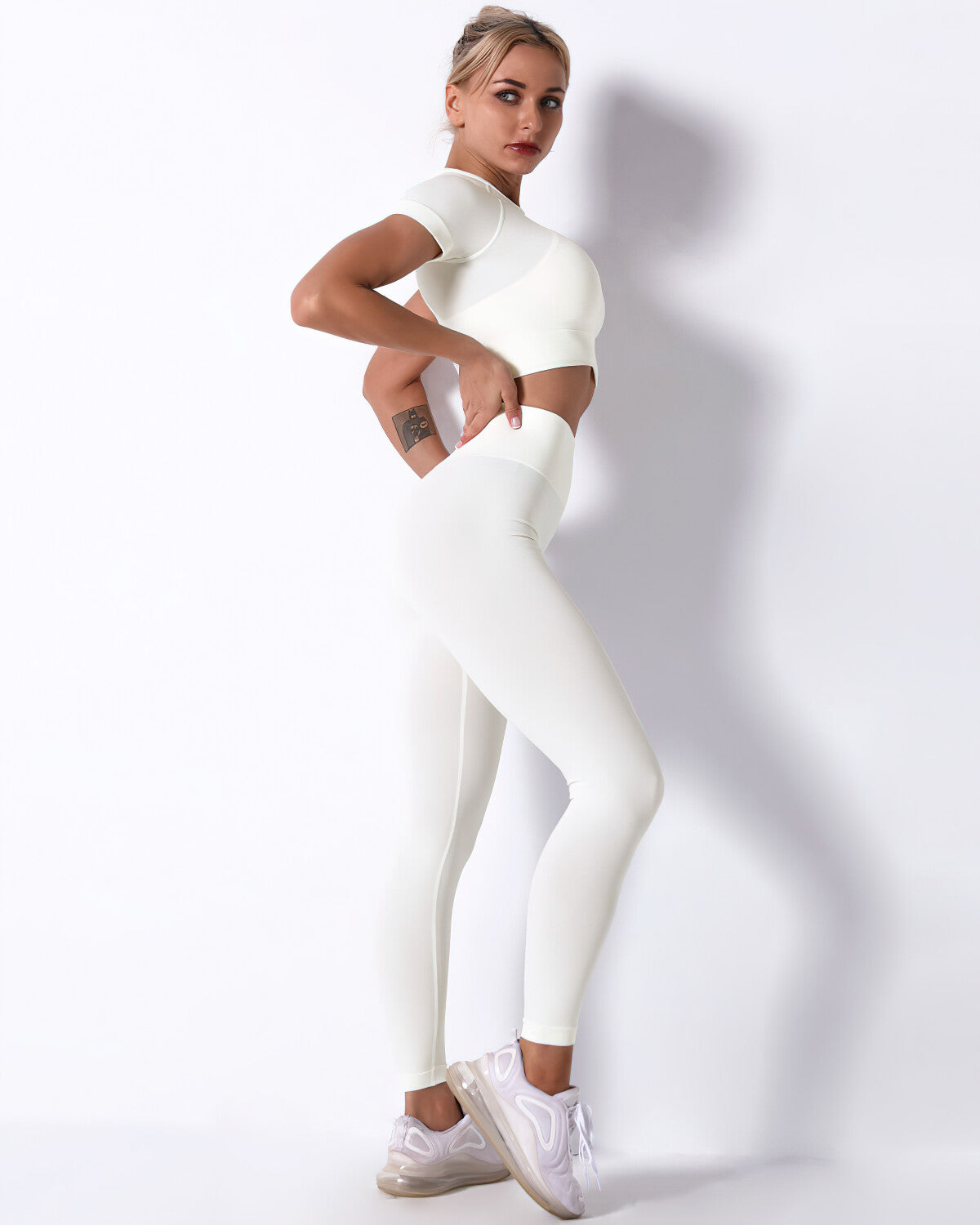 Mikaela Seamless Leggings - White