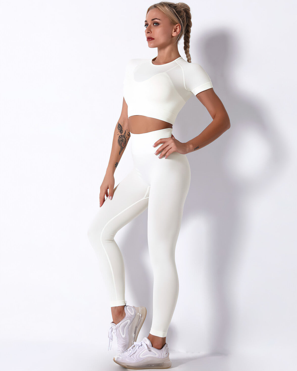 Mikaela Seamless Leggings - White