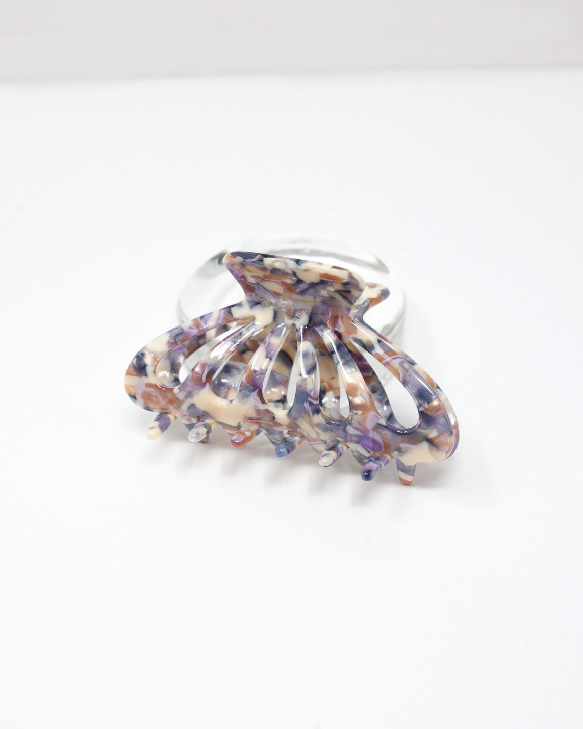 Multicolor Purple Tortoise Hair Claw