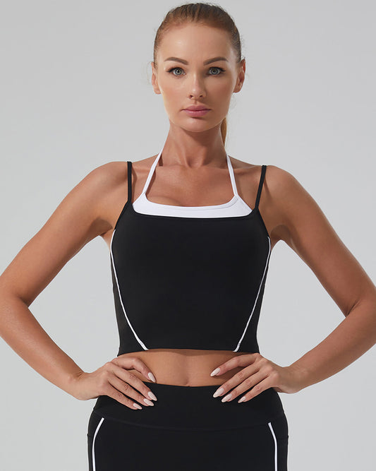 Pearl Crop Top - Black