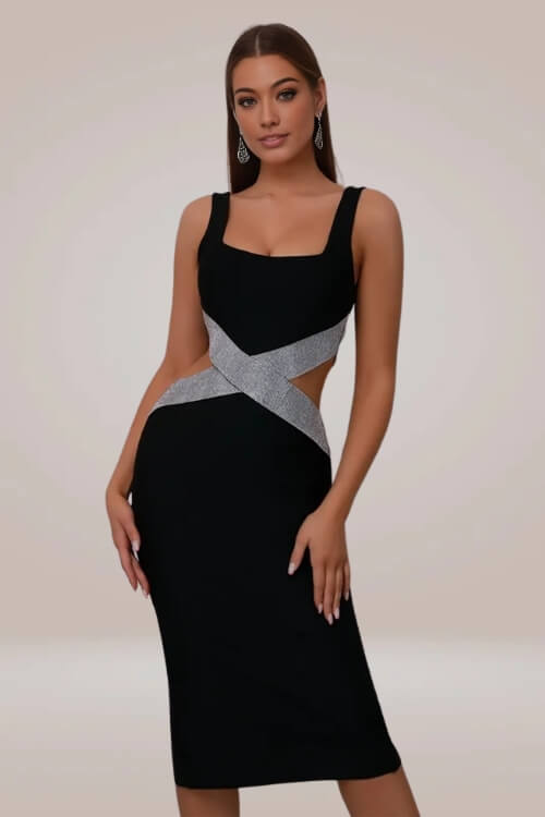 Amor Cutout Bodycon Midi Dress