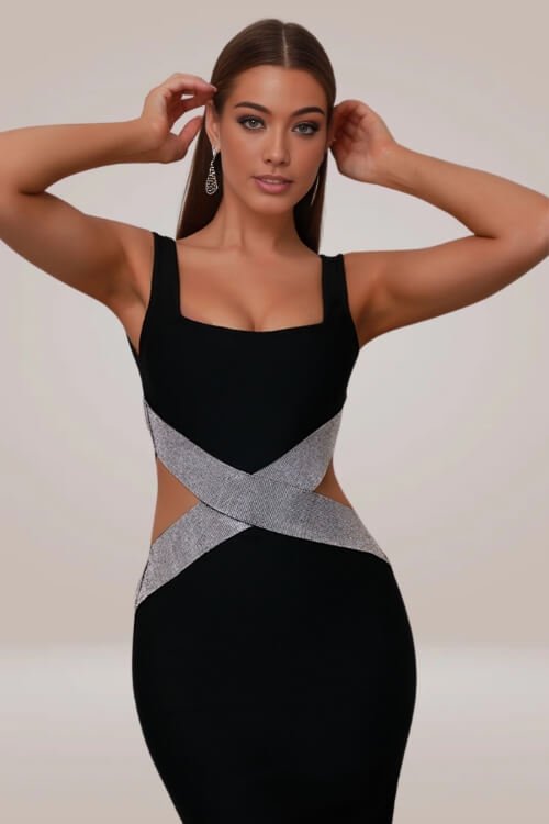 Amor Cutout Bodycon Midi Dress