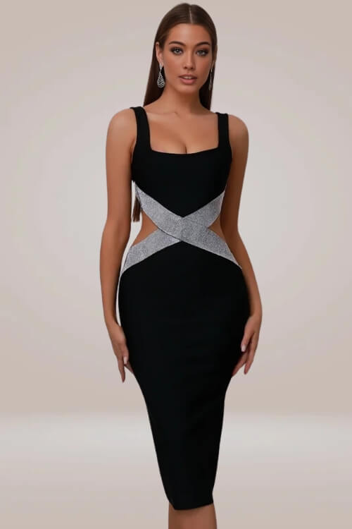 Amor Cutout Bodycon Midi Dress