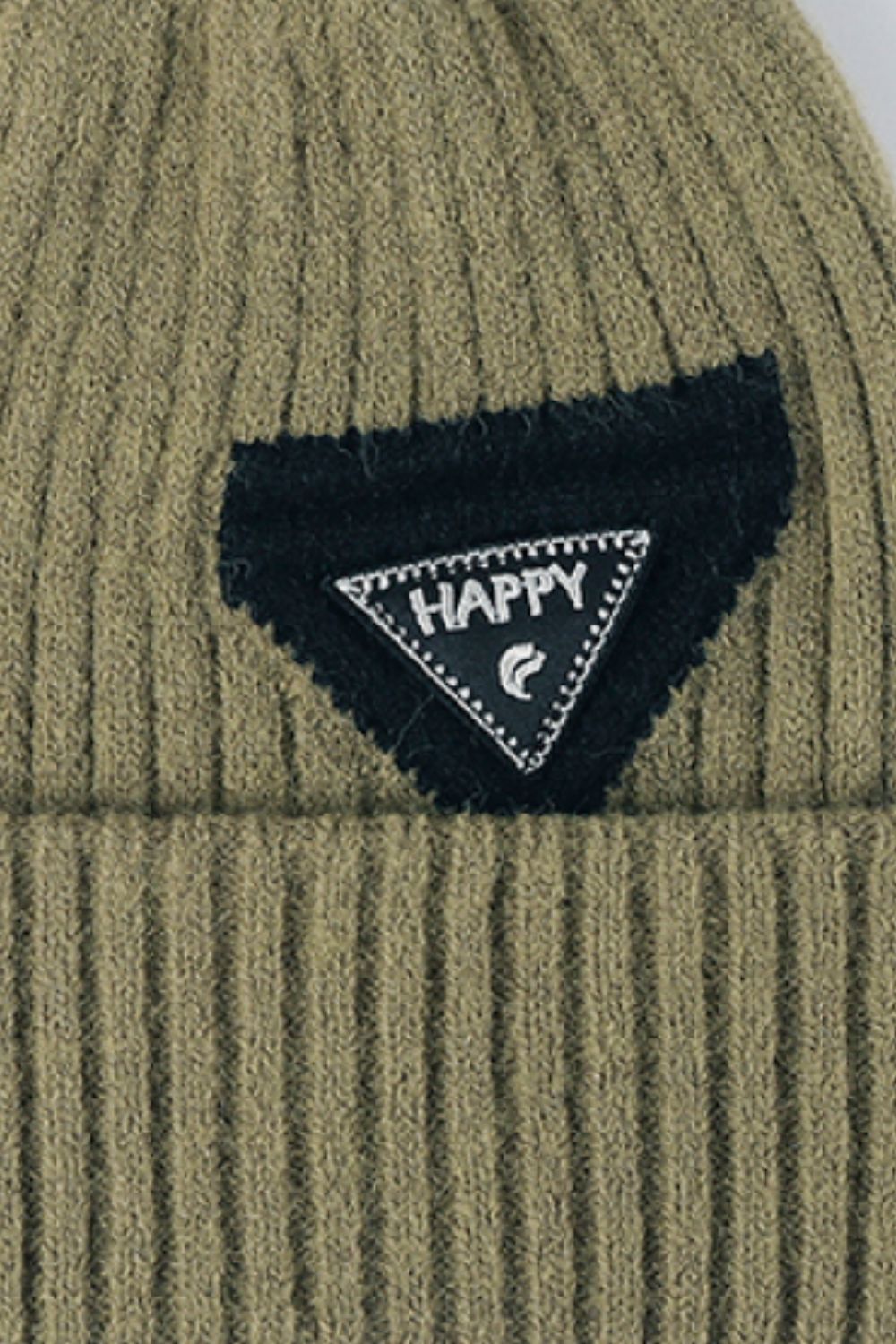 HAPPY Contrast Beanie