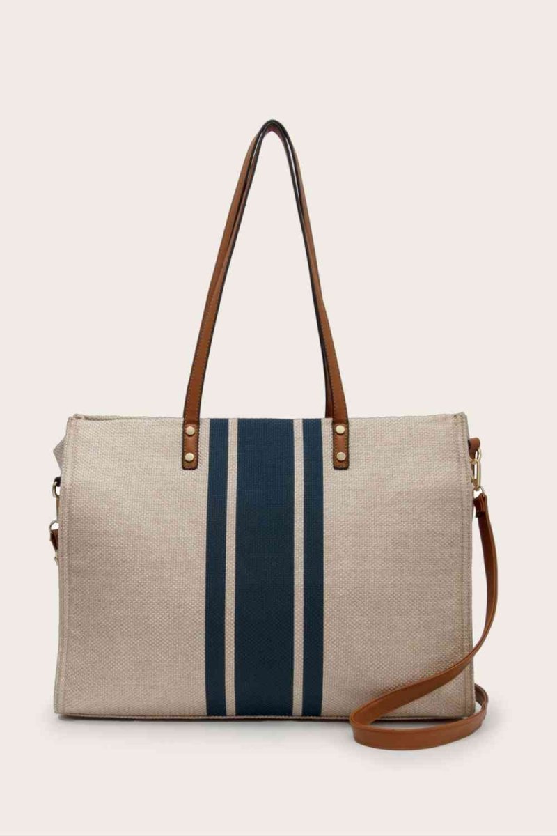 Canvas Tote Bag for Work & Beach | Large with Zipper