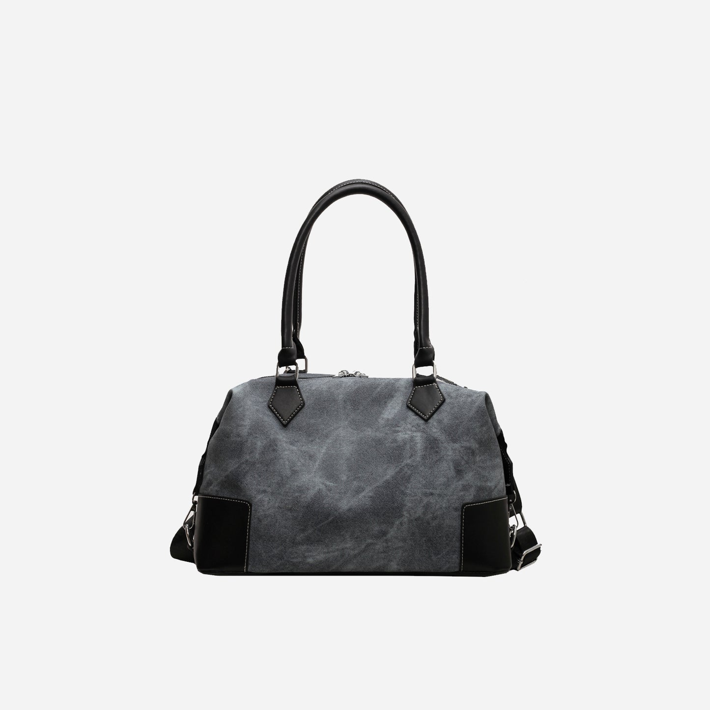 Contrast PU Leather Shoulder Bag