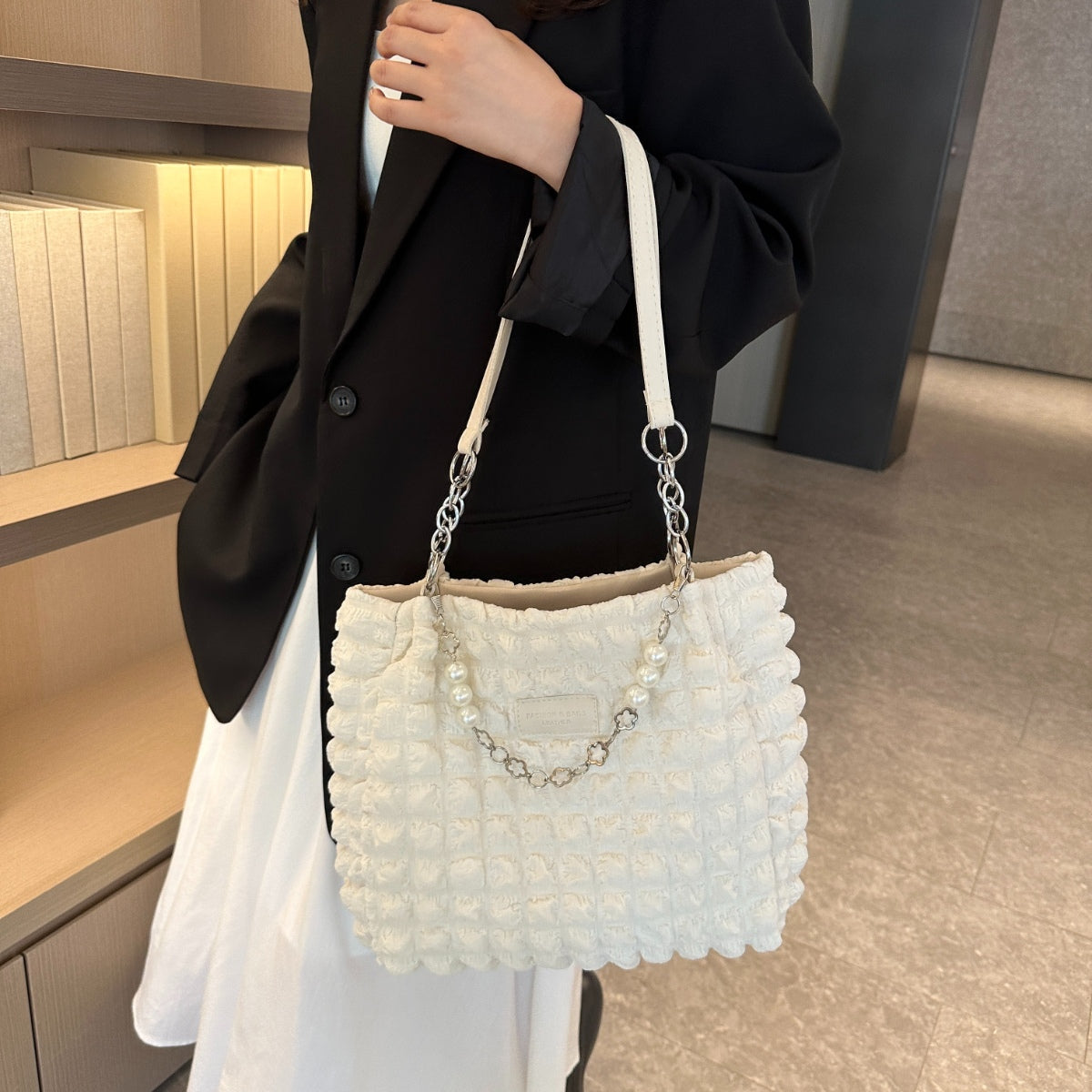 Cloud Puffy Polyester Tote Bag