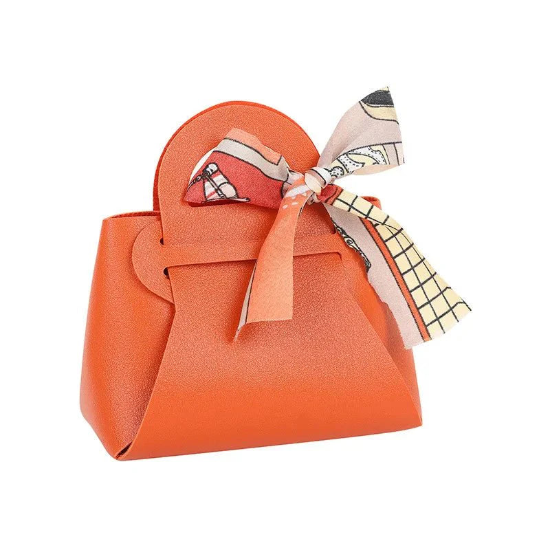 Leatherette Bow-Tie Petite Handbag