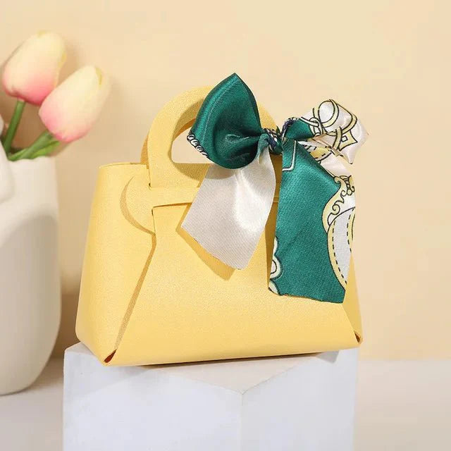 Leatherette Bow-Tie Petite Handbag