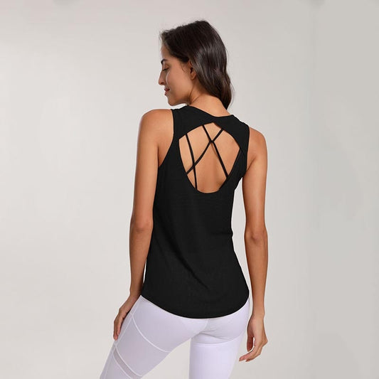 React LUXE CHARGE Mesh Sports Crop - Black
