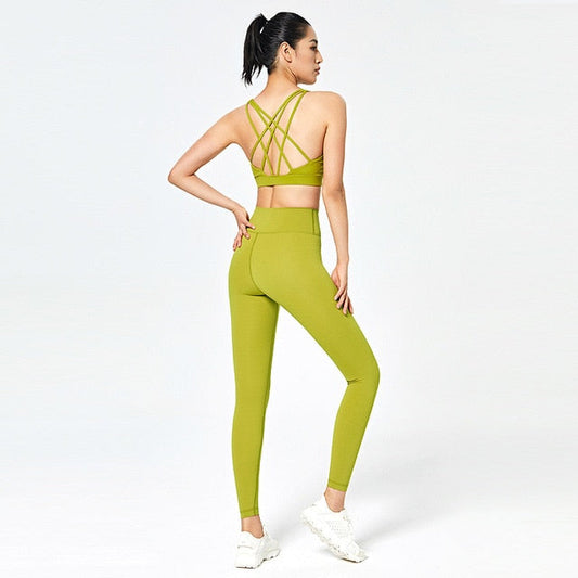 React Seamless LUXE Set - Yellow Green