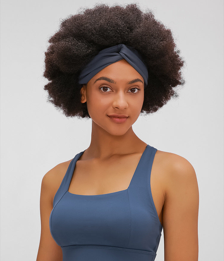 REACT TWIST Workout Yoga Hair Band - Grey