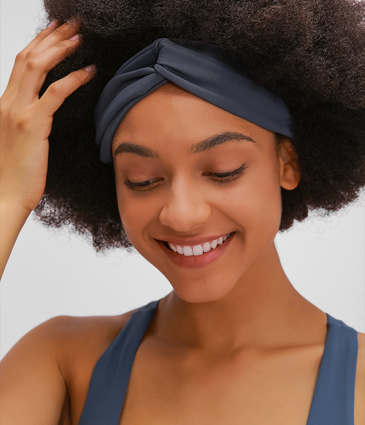 REACT TWIST Workout Yoga Hair Band - Grey