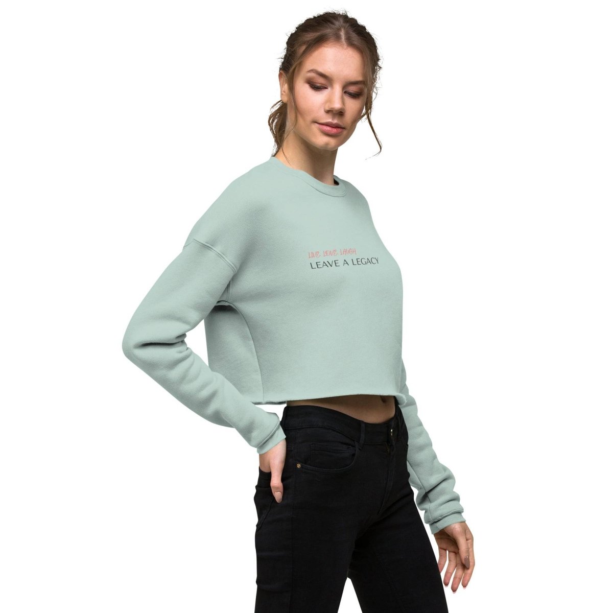 TGC Boutique Light Blue Crop Sweatshirt