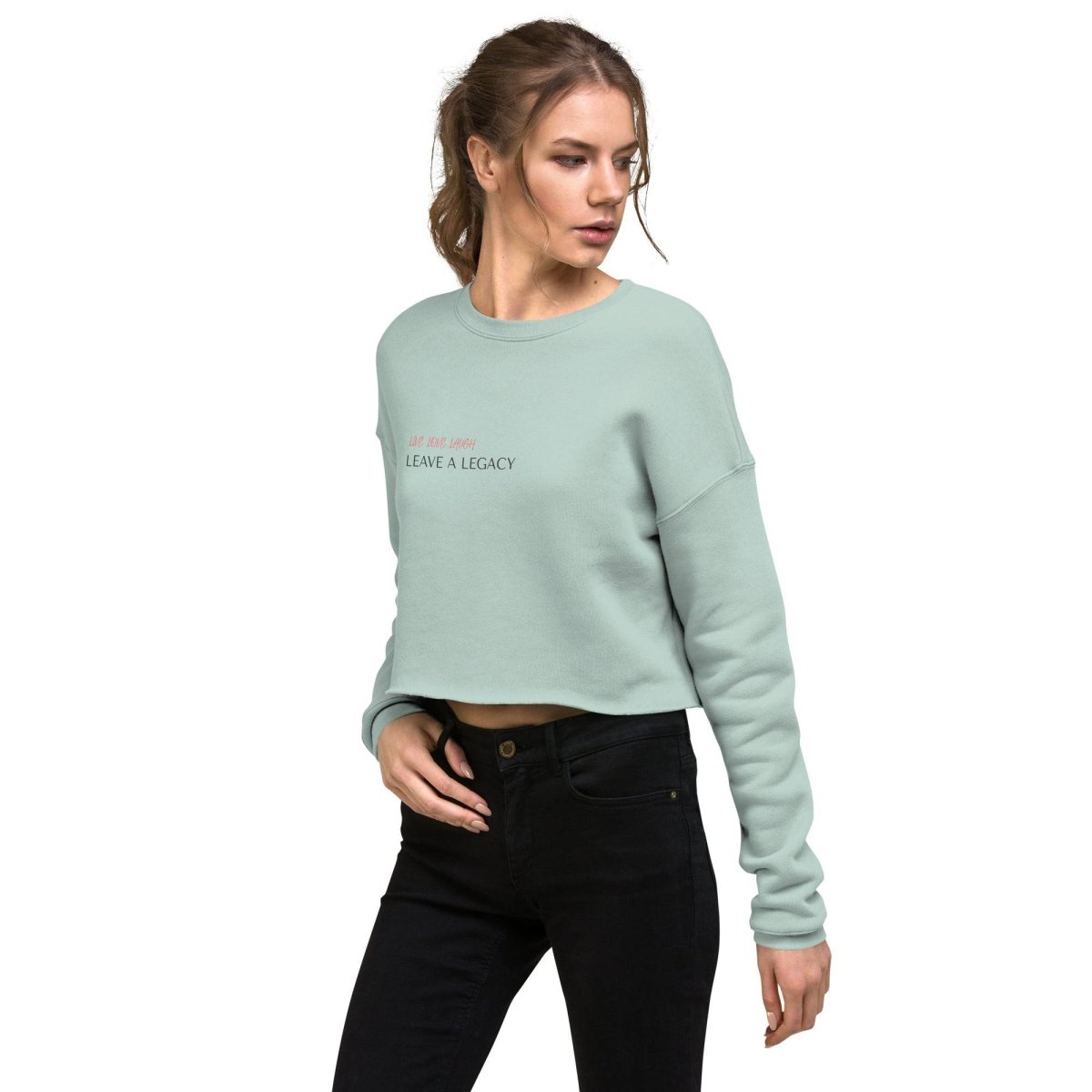 TGC Boutique Light Blue Crop Sweatshirt