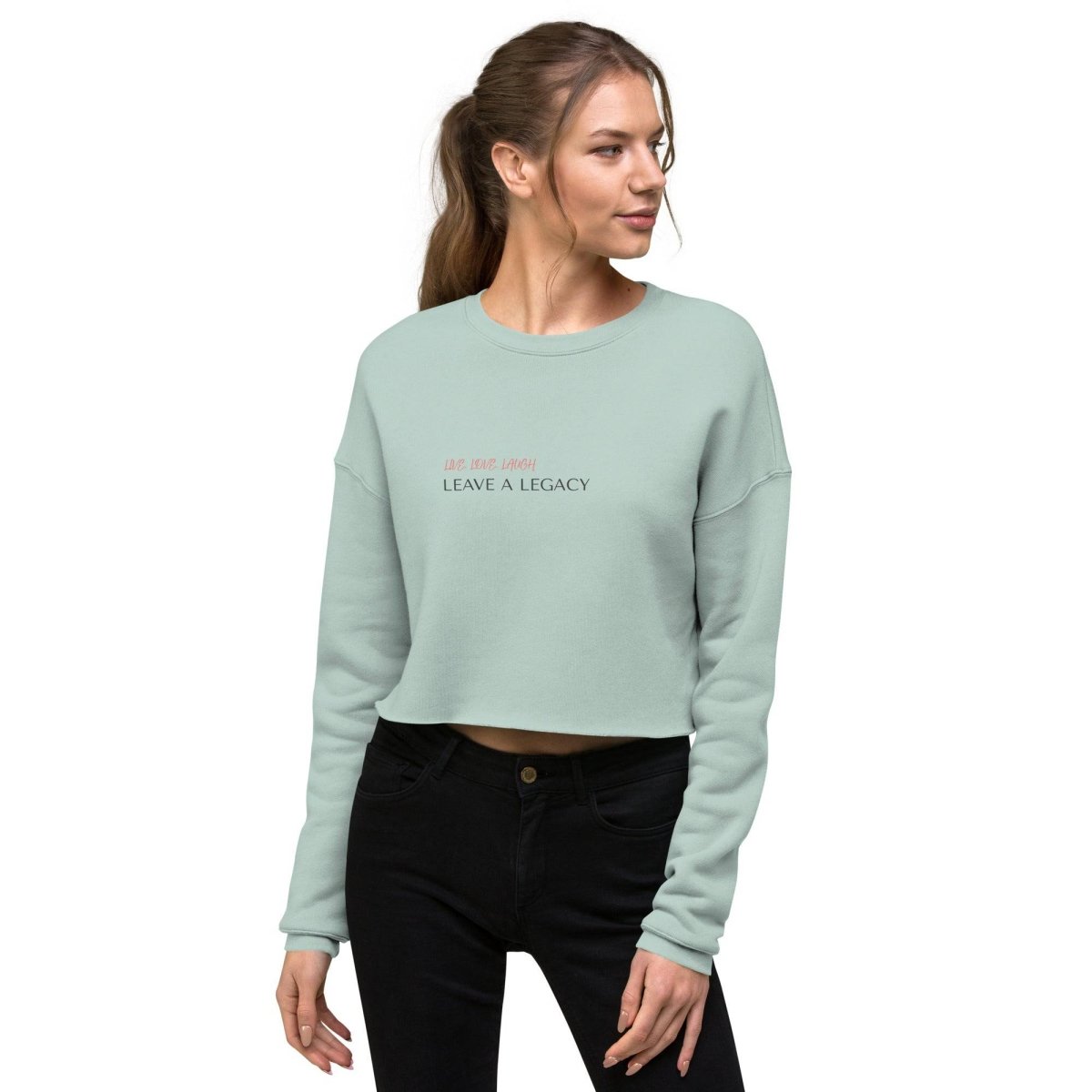 TGC Boutique Light Blue Crop Sweatshirt