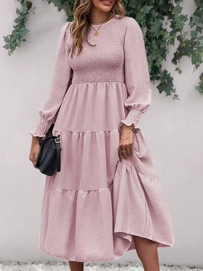 Ria Midi Dress - Dusty Pink