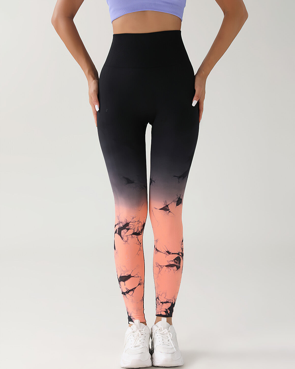 Adrianna Seamless Scrunch Leggings - Orange