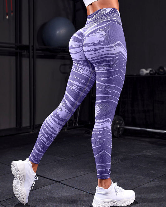 Amy Seamless Leggings - Blue