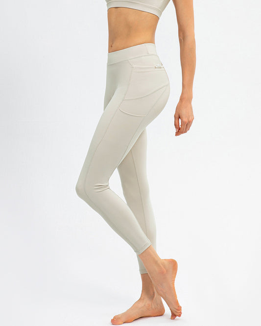 React Ariana Seamless Pocket Leggings - Beige