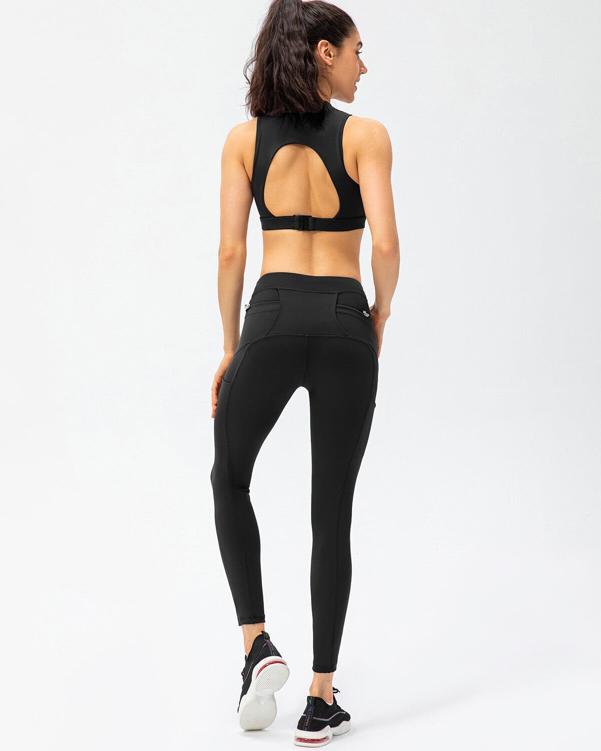 React Ariana Seamless Pocket Leggings - Black