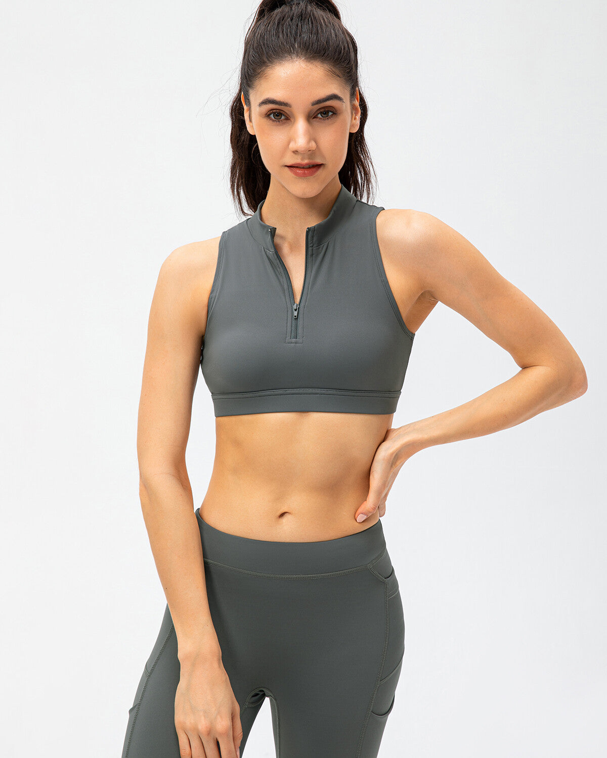 React Ariana Sports Bra - Grey