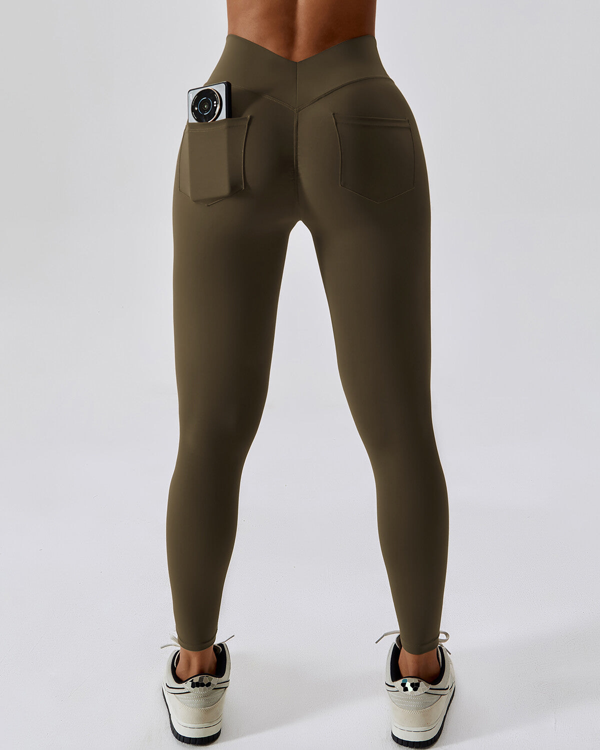 Bethany Seamless Pocket Leggings - Coffee