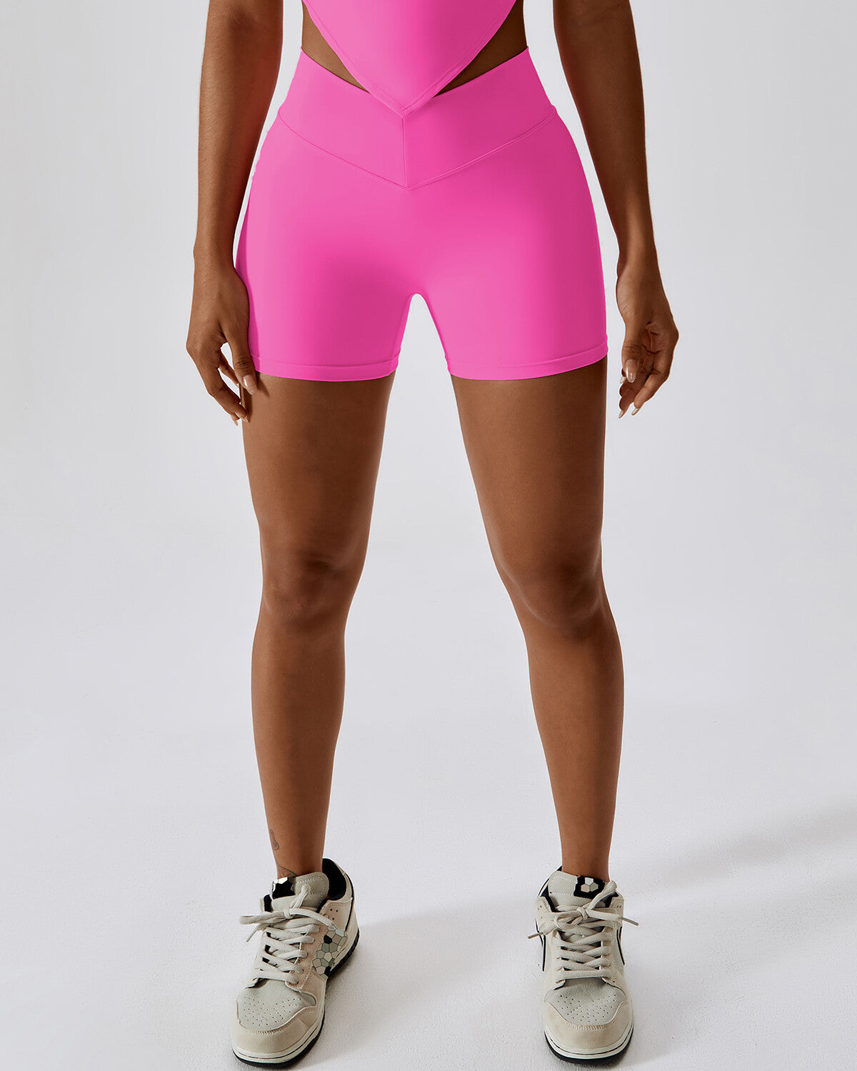 Bethany Seamless Pocket Shorts - Pink