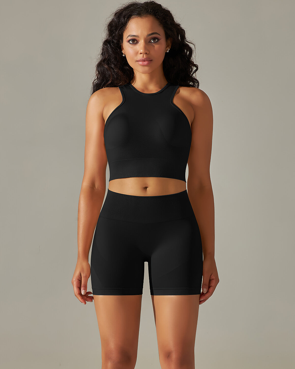 Cleo Crop Top - Black