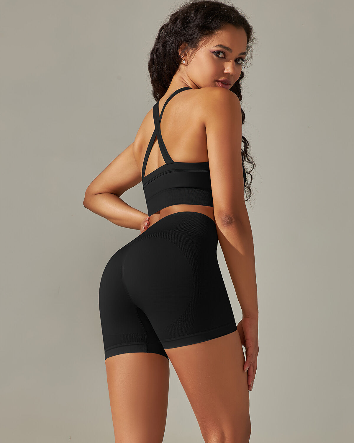 Cleo Seamless Shorts - Black