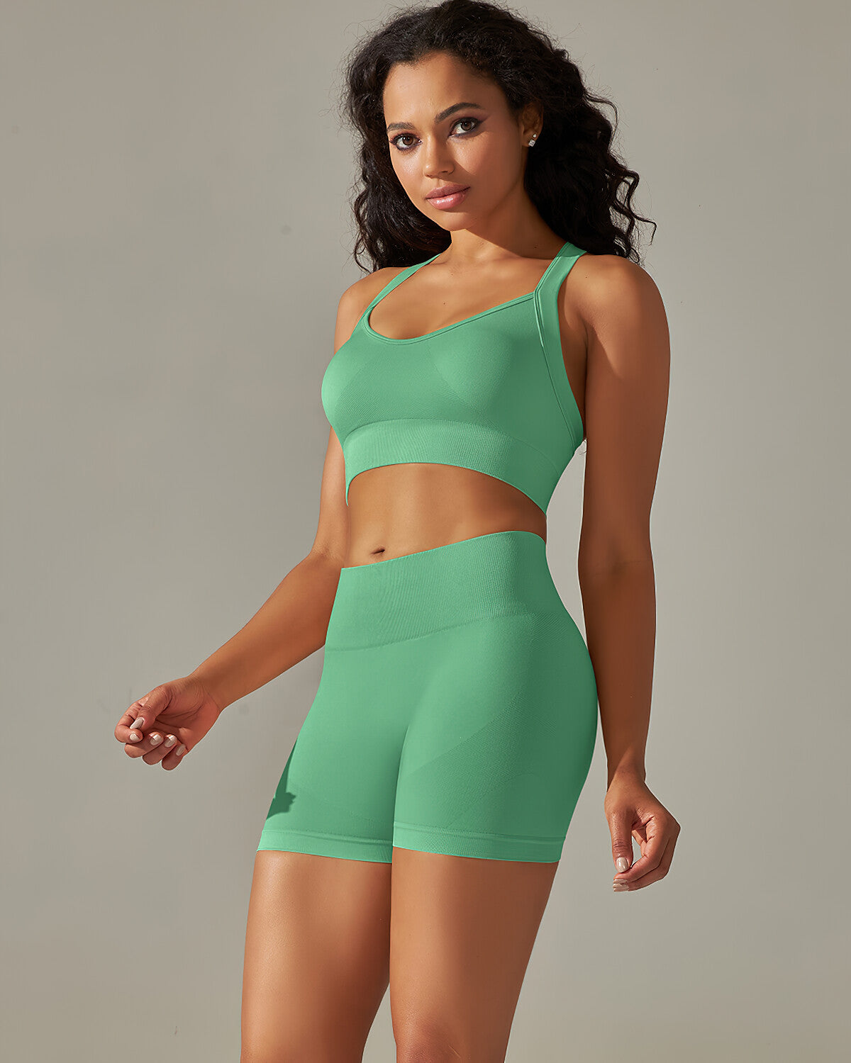 Cleo Seamless Shorts - Green